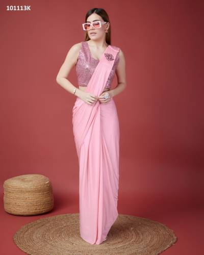 AMOHA 101113 COLOUR'S 101113A TO 101113K NX DESIGNER SAREE WHOLESALER IN SURAT